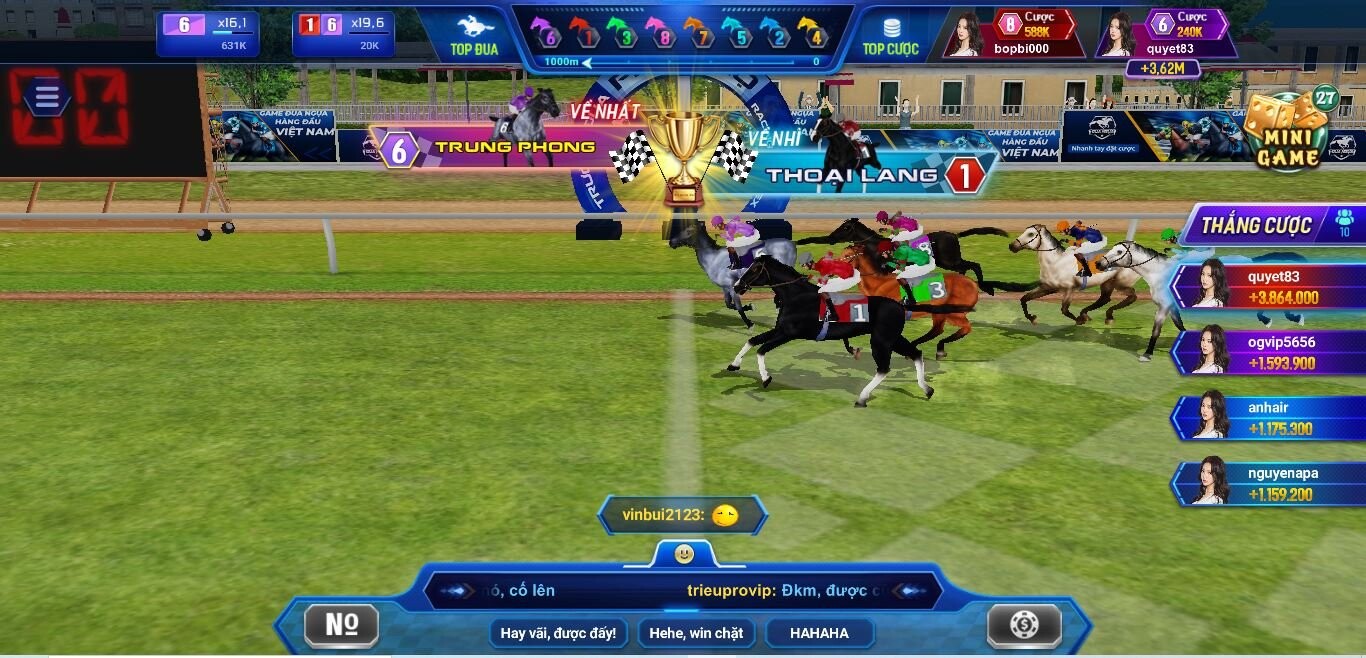 Khái quát trò chơi đua ngựa 3D tại cổng game Iwin